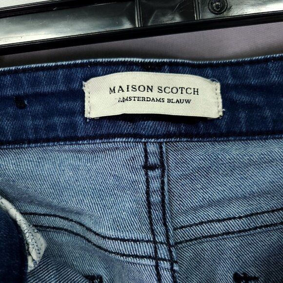 Maison Scotch Haut High Rise Skinny Jeans Size 30X32 Stretch Slimming - Picture 6 of 14